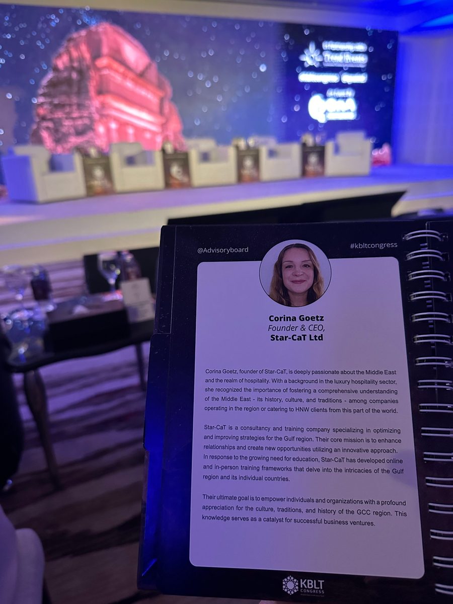 KBLT Congress programme featuring Corina Goetz, Founder and CEO of Star-CaT, on the advisory board